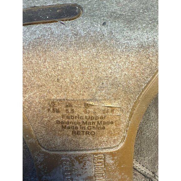 Fergalicious Retro Peep Toe Ankle Booties With Stacked Heels Size 7.5 - Picture 10 of 10